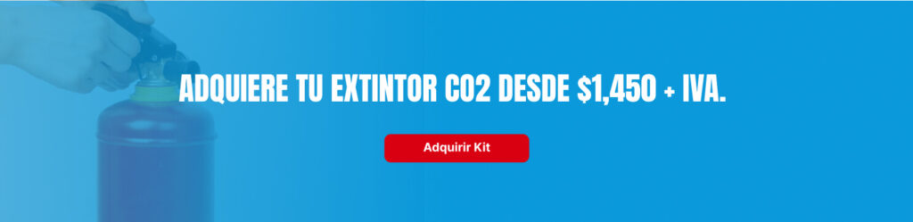 Adquiere tu Extintor CO2 desde $1,450 + IVA. 